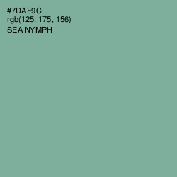 #7DAF9C - Sea Nymph Color Image